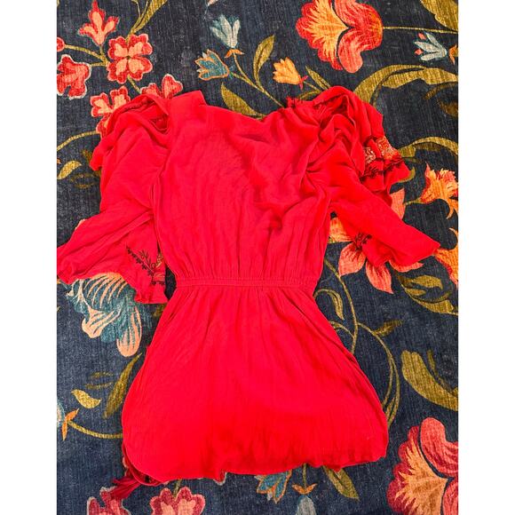 Free People Cora Embroidered Mini Dress Size Small - Picture 10 of 10